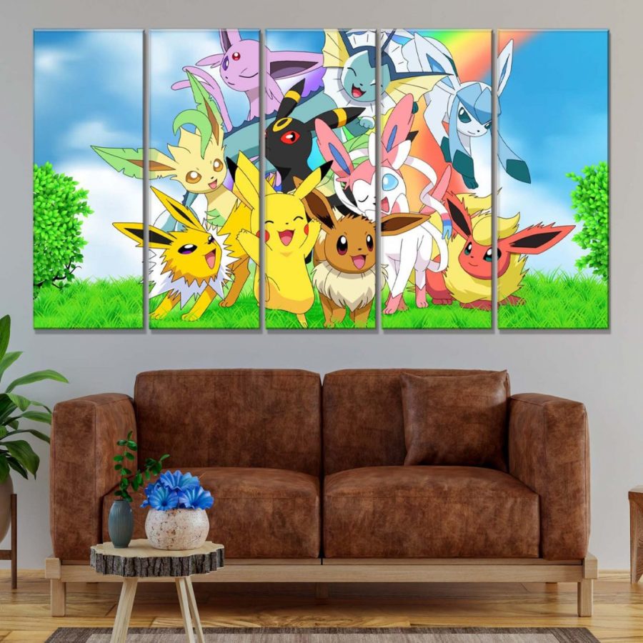 Pokemon Alle Charaktere 61 Leinwandbilder – Bild 2