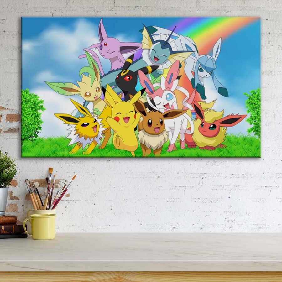 Pokemon Alle Charaktere 61 Leinwandbilder – Bild 3