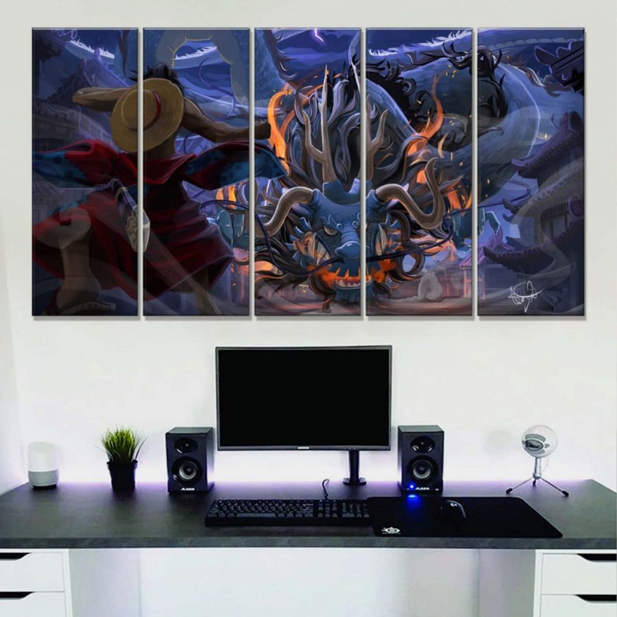 One Piece Luffy und Kaido 28 Leinwandbilder – Bild 2