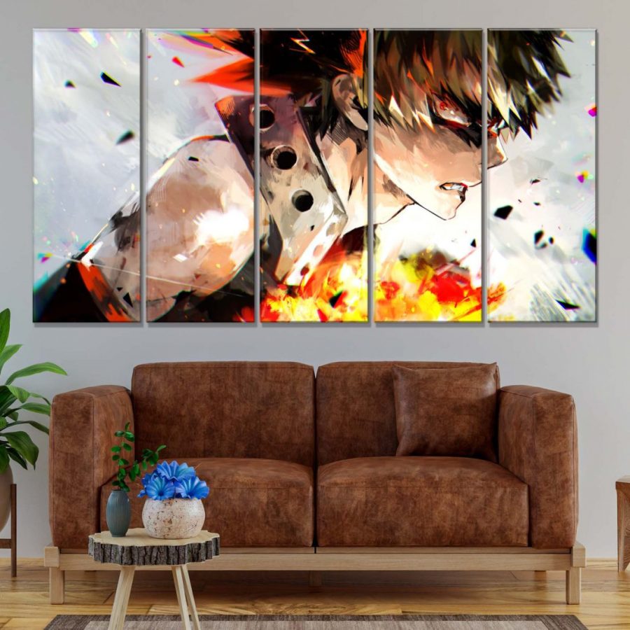 My Hero Academia Katsuki Bakugou 3 Leinwandbilder – Bild 2