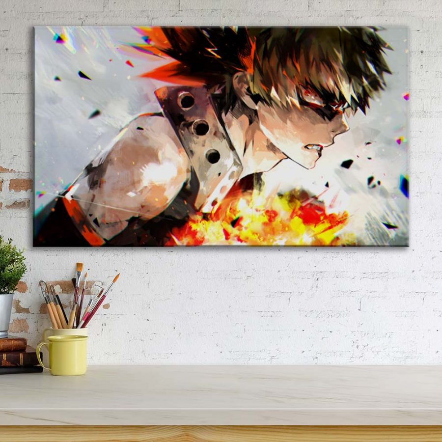 My Hero Academia Katsuki Bakugou 3 Leinwandbilder – Bild 3