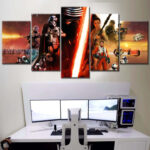 Star Wars Alle Charaktere 6 Leinwandbilder