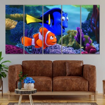 Alternative view of Findet Nemo Figuren 5 Leinwandbilder