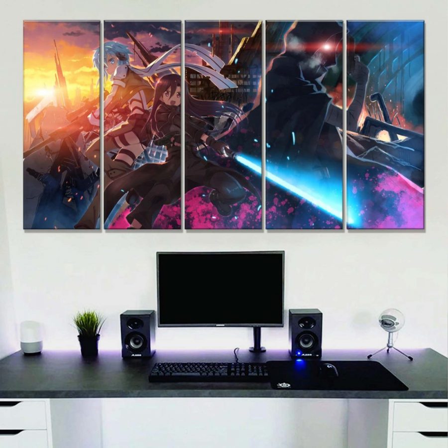 Sword Art Online Alle Charaktere 10 Leinwandbilder – Bild 2