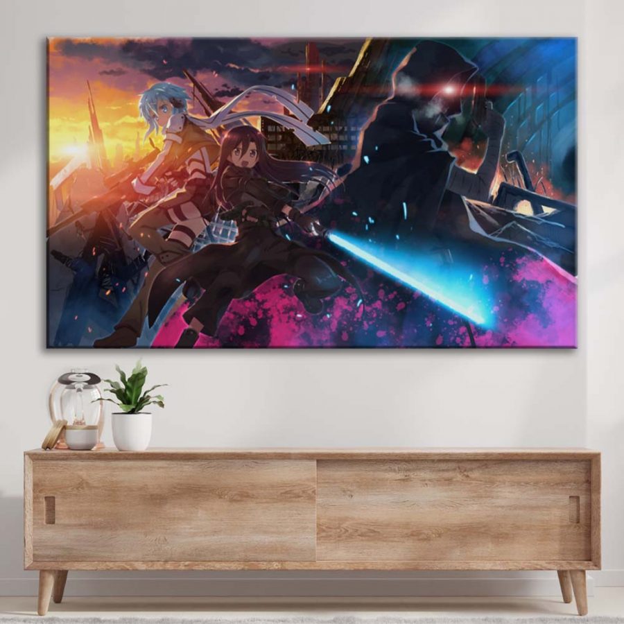 Sword Art Online Alle Charaktere 10 Leinwandbilder – Bild 3