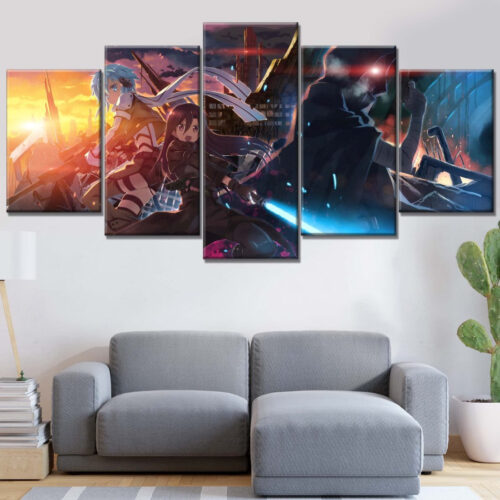 Sword Art Online Alle Charaktere 10 Leinwandbilder