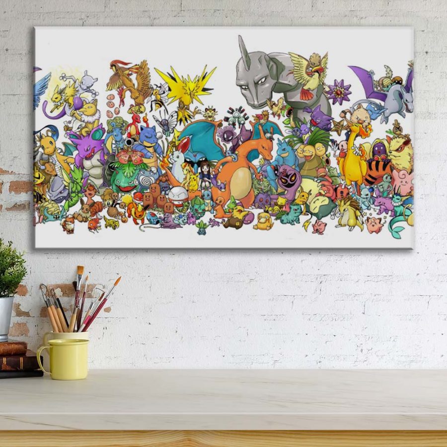 Pokemon Alle Charaktere 51 Leinwandbilder – Bild 3