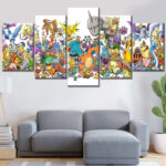 Pokemon Alle Charaktere 51 Leinwandbilder