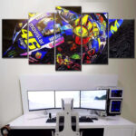 Valentino Rossi Moto GP 2 Leinwandbilder