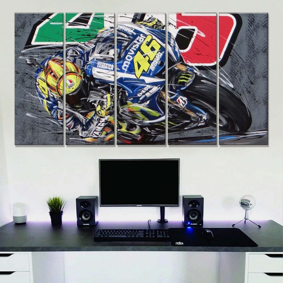 Valentino Rossi Moto GP 3 Leinwandbilder – Bild 2
