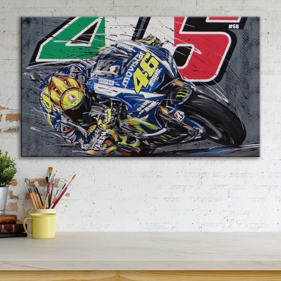 Valentino Rossi Moto GP 3 Leinwandbilder – Bild 3