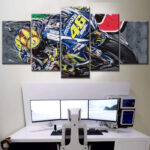 Valentino Rossi Moto GP 3 Leinwandbilder