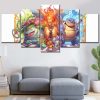Pokemon Alle Charaktere 13 Leinwandbilder