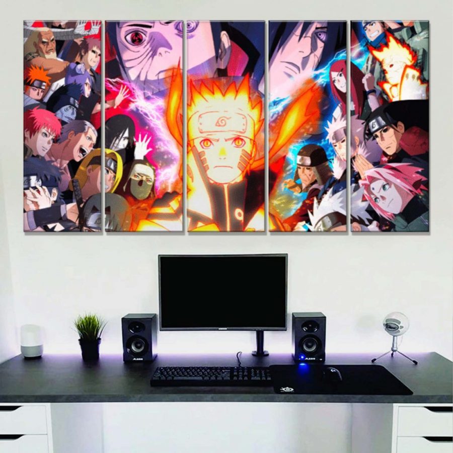 Naruto Alle Charaktere 19 Leinwandbilder – Bild 2