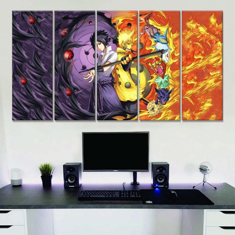 Motiv: Naruto Sasuke und Naruto 11 Leinwandbilder – Bild 2