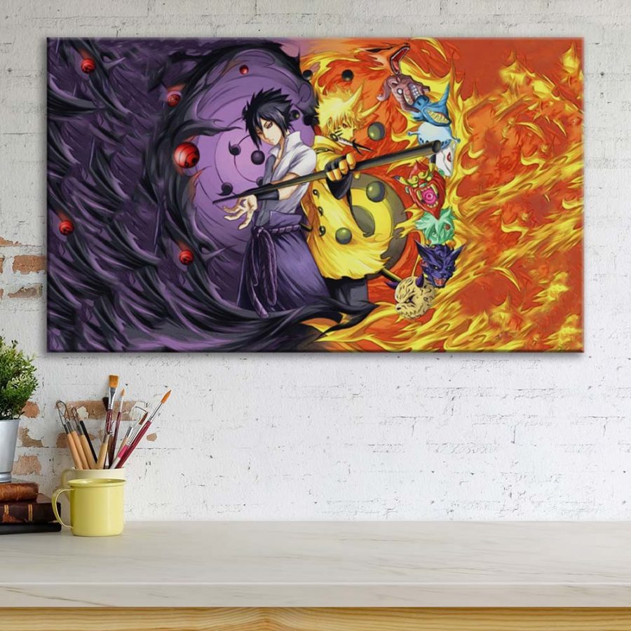 Motiv: Naruto Sasuke und Naruto 11 Leinwandbilder – Bild 3