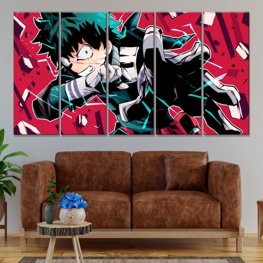 My Hero Academia Izuku Midoriya 6 Leinwandbilder – Bild 2