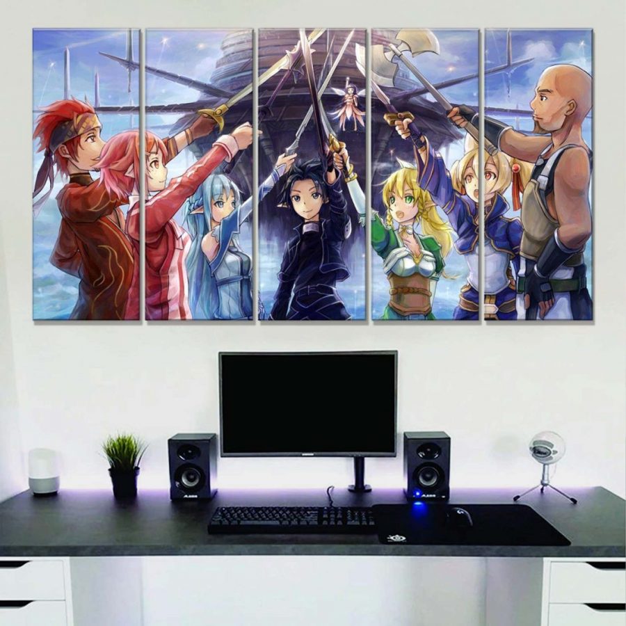 Sword Art Online Alle Charaktere 30 Leinwandbilder – Bild 2