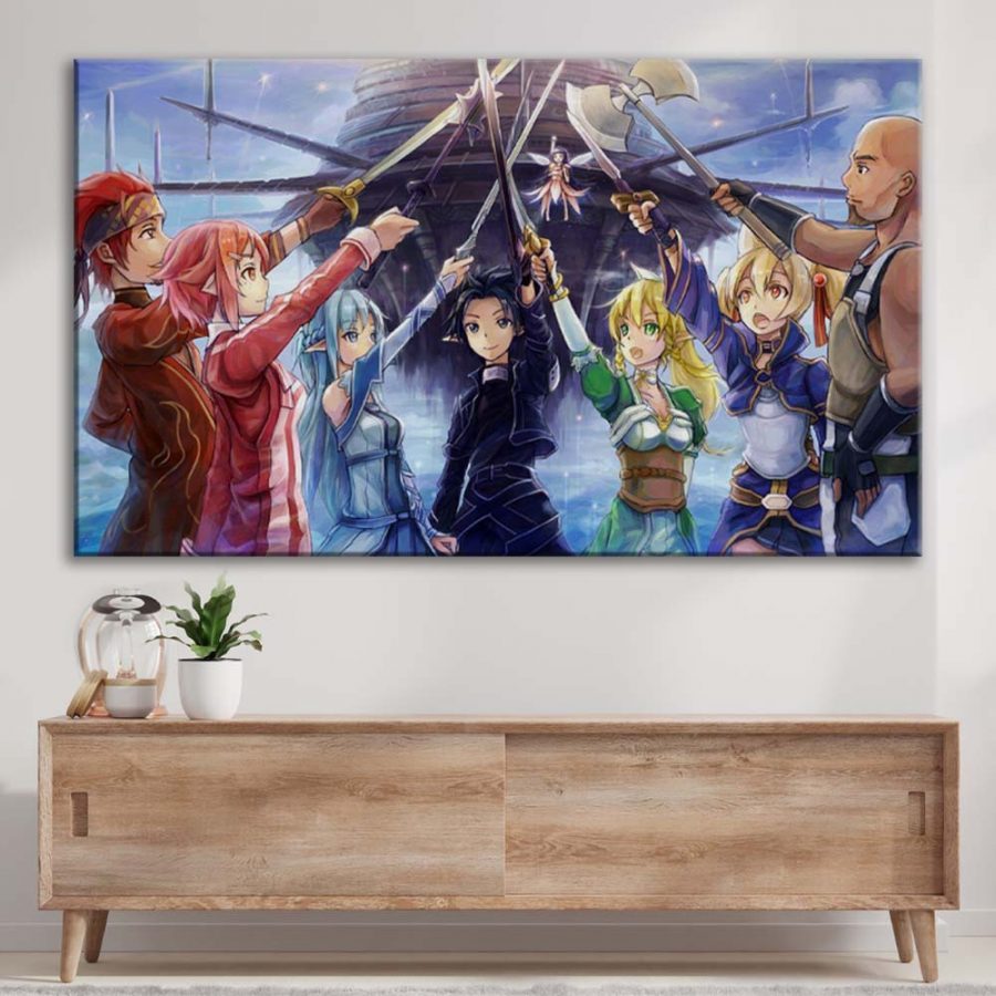 Sword Art Online Alle Charaktere 30 Leinwandbilder – Bild 3