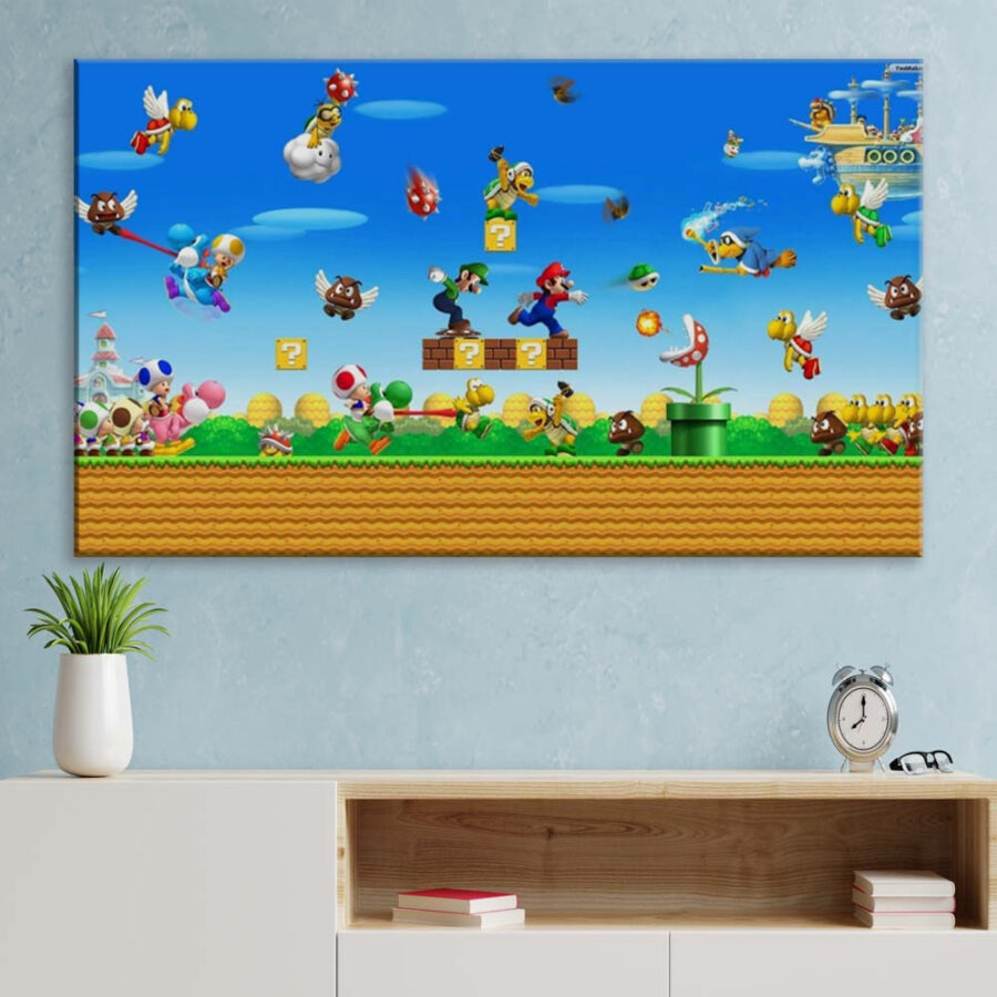 Super Mario 13 Leinwandbilder – Bild 3