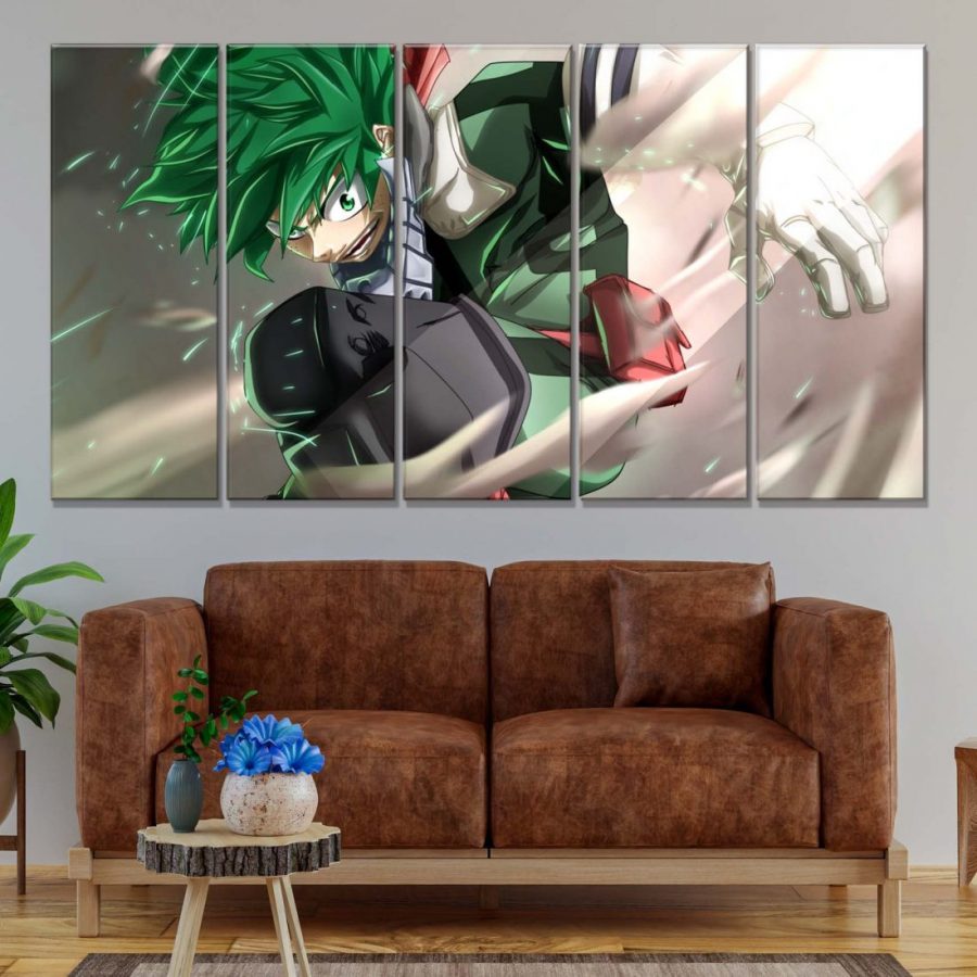 My Hero Academia Izuku Midoriya 3 Leinwandbilder – Bild 2
