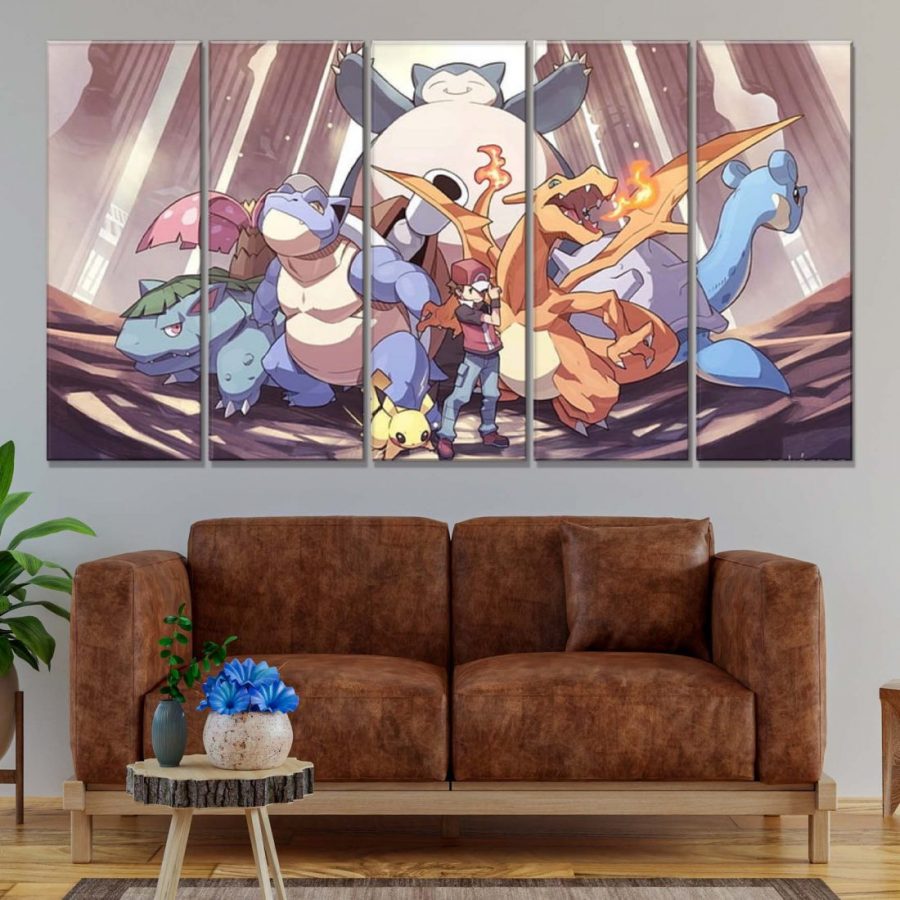 Pokemon Alle Charaktere 67 Leinwandbilder – Bild 2