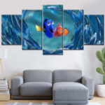 Findet Nemo Figuren 7 Leinwandbilder