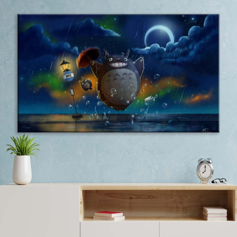 Mein Nachbar Totoro Alle Charaktere 6 Leinwandbilder – Bild 3