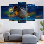 Mein Nachbar Totoro Alle Charaktere 6 Leinwandbilder