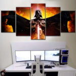 Star Wars Darth Vader Lichtschwert 6 Leinwandbilder