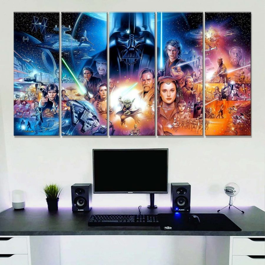 Star Wars Alle Charaktere 25 Leinwandbilder – Bild 2