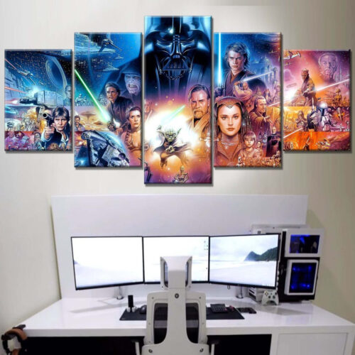 Star Wars Alle Charaktere 25 Leinwandbilder