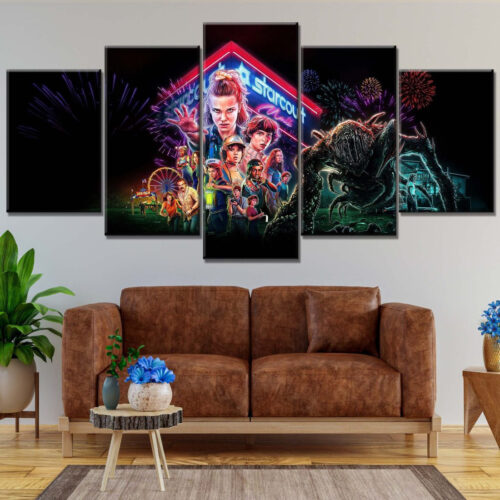 Stranger Thing Alle Charaktere 2 Leinwandbilder