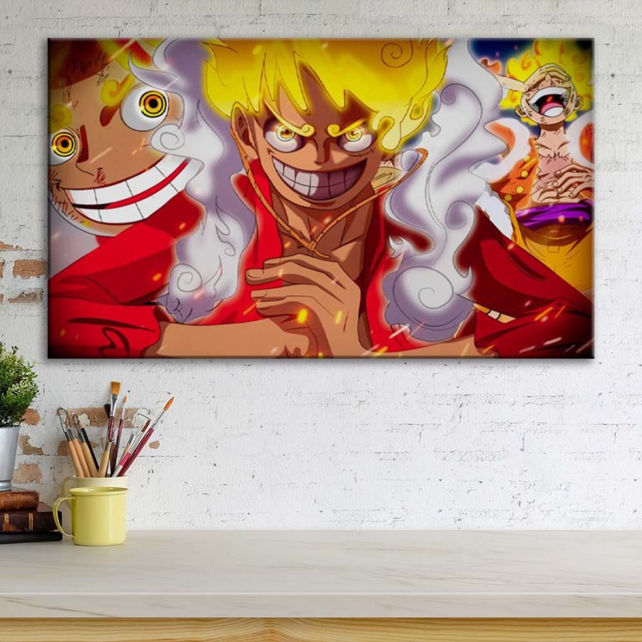 One Piece Monkey D. Luffy Gear 5 18 Leinwandbilder – Bild 3
