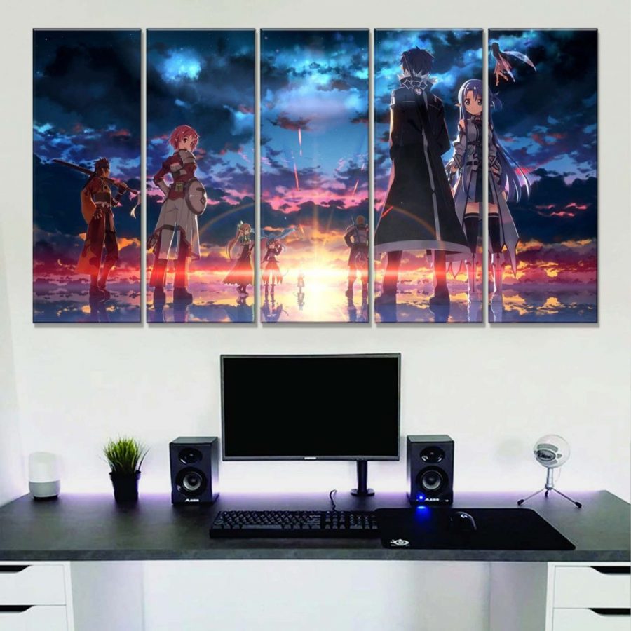 Sword Art Online Alle Charaktere 32 Leinwandbilder – Bild 2