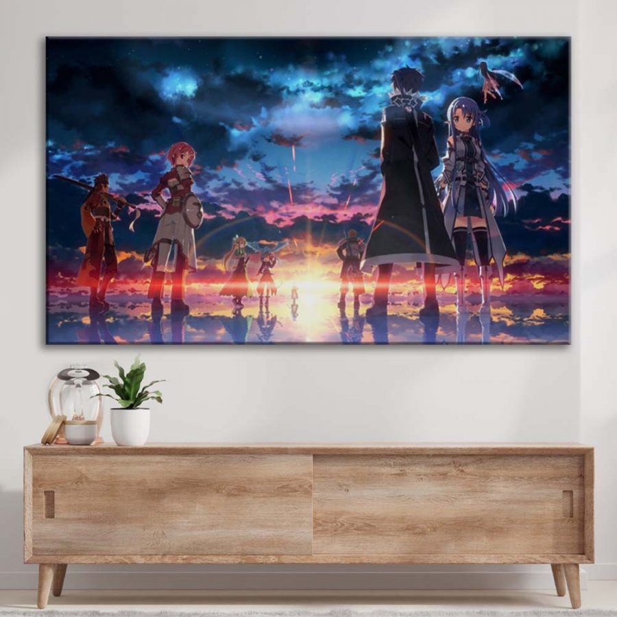 Sword Art Online Alle Charaktere 32 Leinwandbilder – Bild 3