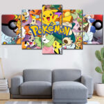 Pokemon Alle Charaktere 1 Leinwandbilder