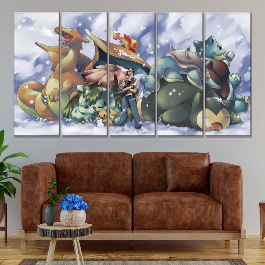 Pokemon Alle Charaktere 63 Leinwandbilder – Bild 2