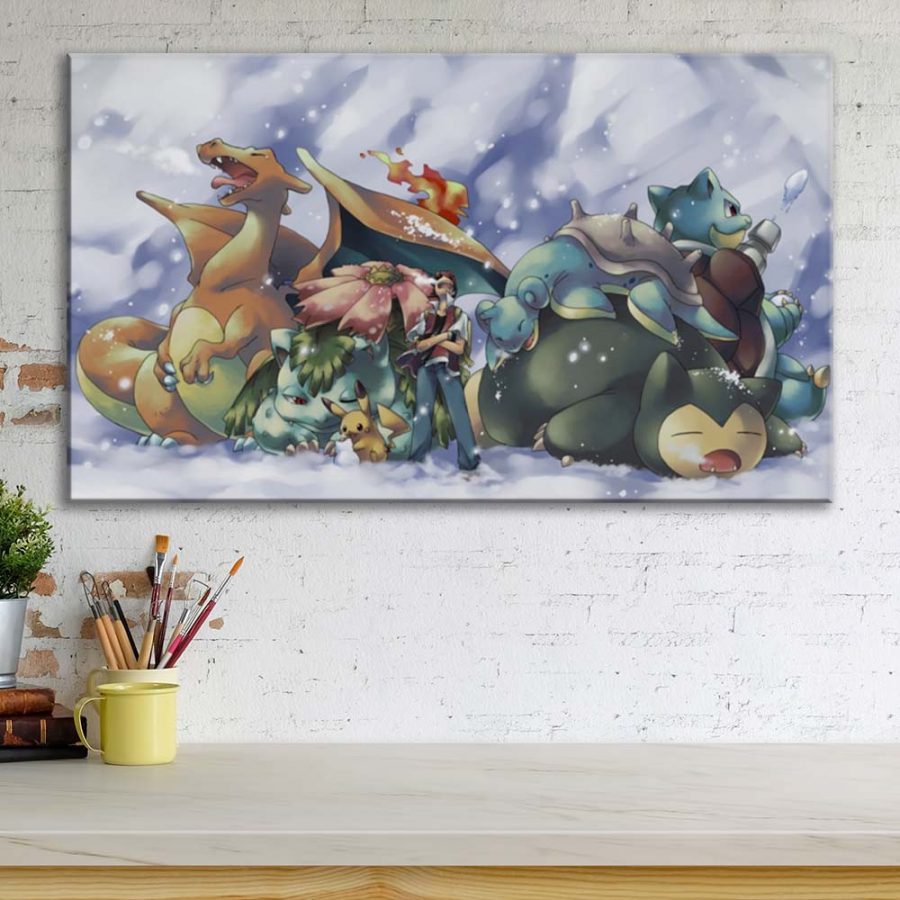 Pokemon Alle Charaktere 63 Leinwandbilder – Bild 3