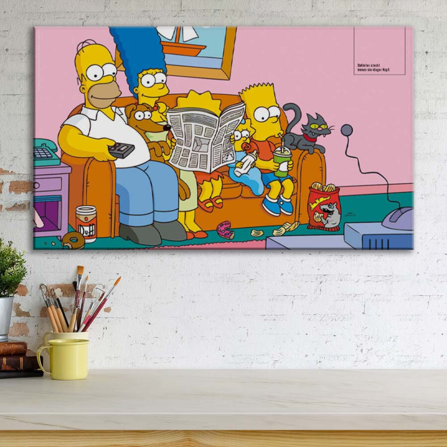 Die Simpsons Alle Charaktere 21 Leinwandbilder – Bild 3