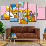 Die Simpsons Alle Charaktere 21 Leinwandbilder