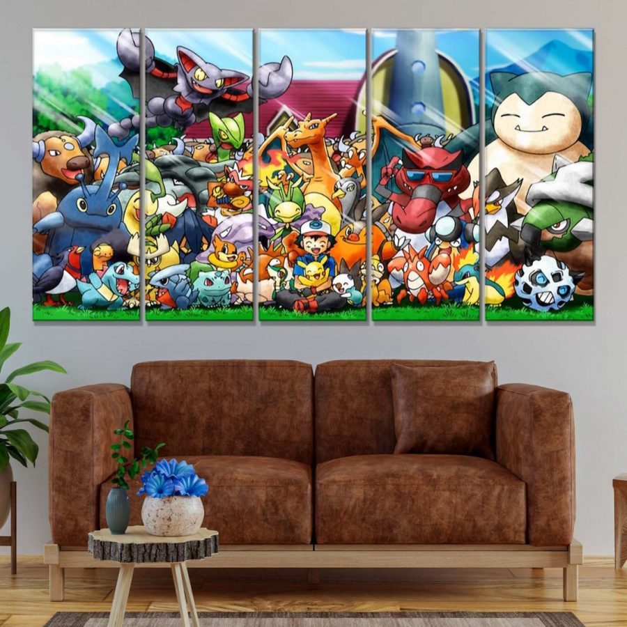 Pokemon Alle Charaktere 16 Leinwandbilder – Bild 2