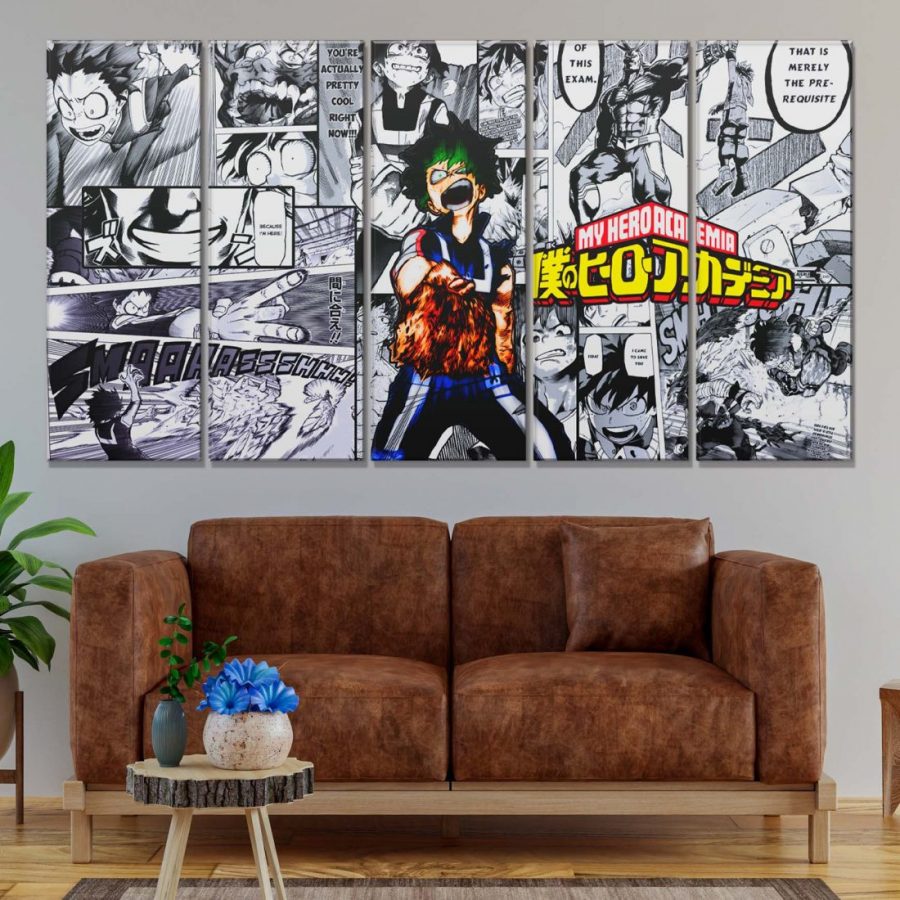 My Hero Academia Izuku Midoriya 5 Leinwandbilder – Bild 2