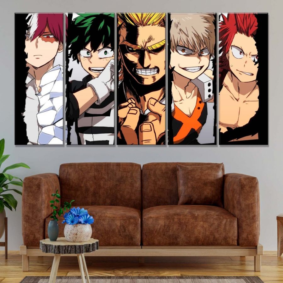 My Hero Academia Alle Charaktere 3 Leinwandbilder – Bild 2