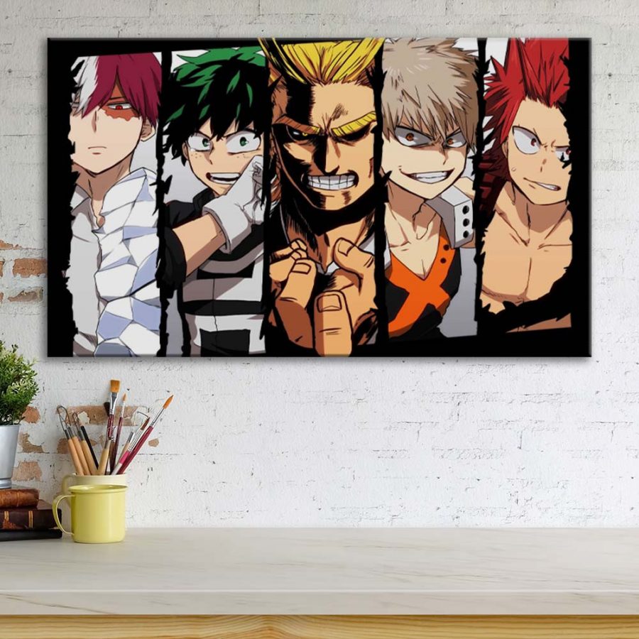 My Hero Academia Alle Charaktere 3 Leinwandbilder – Bild 3