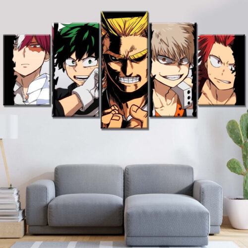 My Hero Academia Alle Charaktere 3 Leinwandbilder