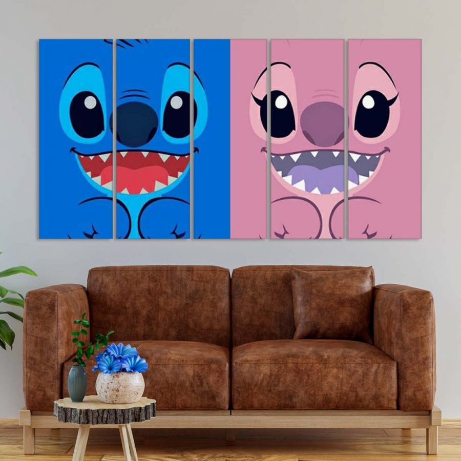 Disney Stitch and Angle 7 Leinwandbilder – Bild 2