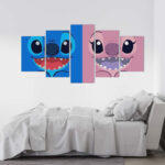 Disney Stitch and Angle 7 Leinwandbilder