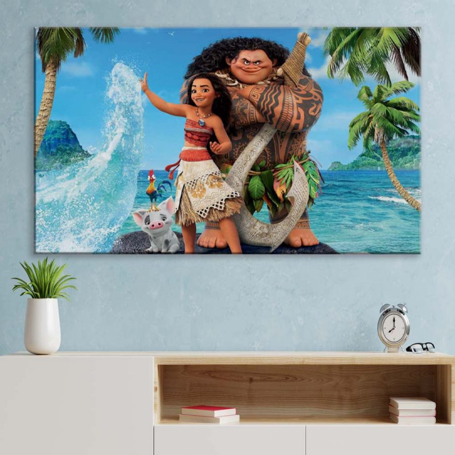Moana Alle Charaktere 14 Leinwandbilder – Bild 3