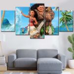 Moana Alle Charaktere 14 Leinwandbilder
